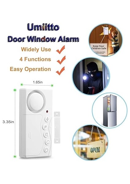 Dondurucu Kapı Alarmı, Zaman Gecikmeli 3/15/30/60 Saniye, Buzdolabı Kapısı Alarmı, Pencere/kapı Alarmı, Ev Güvenliği Için, Buzdolabı, Kablosuz Alarm fiyatları