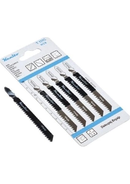 Dekupaj Testere Biçaği T111C, Ahşap 5'li