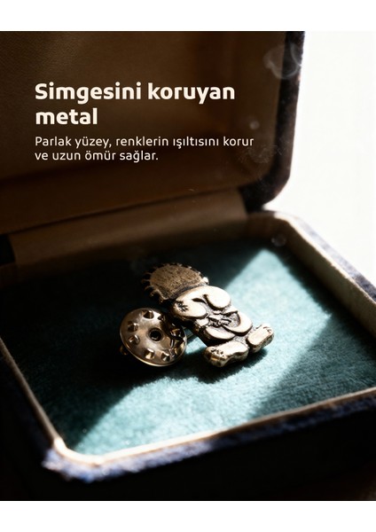 10'lu Filistin Hanzala Simgisi Gri Renki Rozeti A300002-10 modelleri