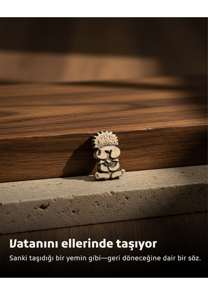 10'lu Filistin Hanzala Simgisi Gri Renki Rozeti A300002-10 indirimleri