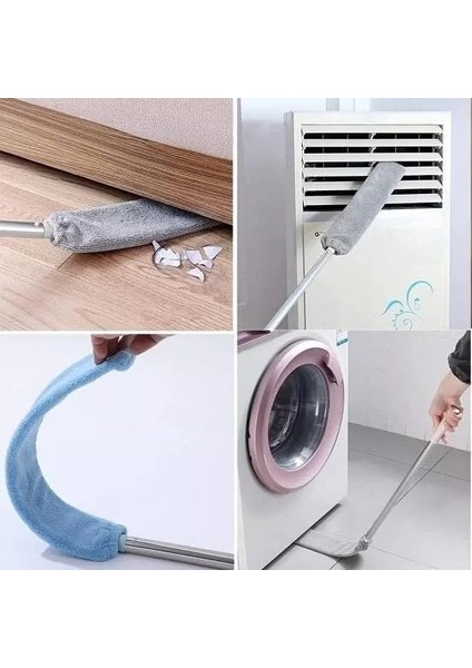 Esnek Toz Alma Aparatı Mop Boşluk Temizleme Bezi Yeniden Kullanılabilir Bez Ev Yatak Odası Banyı Temizlik modelleri