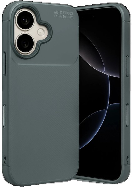 Apple iPhone 17 Auto Focus Karbon Kapak - GRI-(5796) - N556J669-M59556