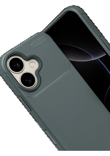 Apple iPhone 17 Auto Focus Karbon Kapak - GRI-(5796) - N556J669-M59556 fiyatları