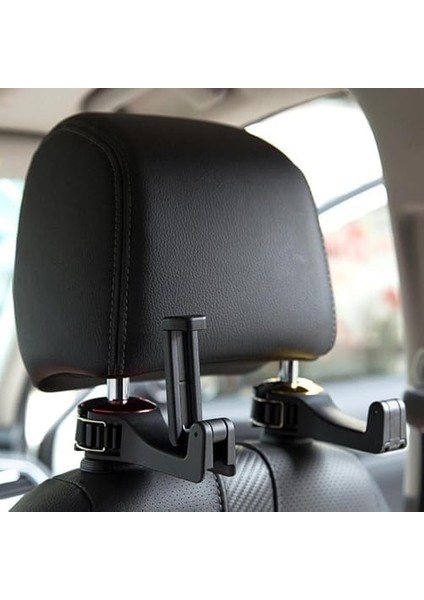 2’li Araç Baş Destek Kancası – Telefon Tutuculu Evrensel Koltuk Arkası Kanca, El Çantası & Alışveriş Poşeti Askısı, Takılabilir, Koltu Başlığı Askısı, Araç Içi Aksesuar modelleri