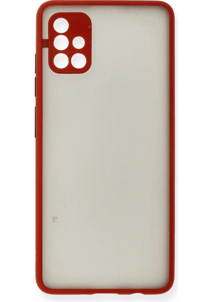 Samsung Galaxy A51 Kılıf Montreal Silikon Kapak - Kırmızı indirimleri