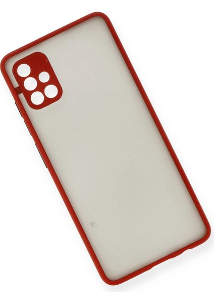 Samsung Galaxy A51 Kılıf Montreal Silikon Kapak - Kırmızı