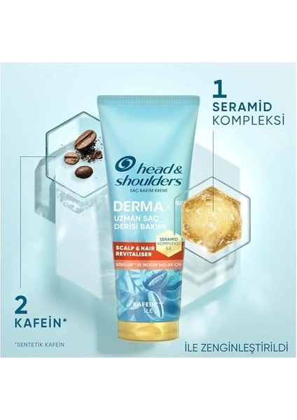 Head & Shoulders Dermaxpro Scalp & Hair Revitaliser Dökülme Karşıtı Saç ve Saç Derisi Bakım Kremi Kafein ve Seramid ile 220ML fiyatları