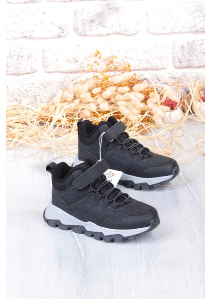 Cool Doruk Siyah Rahat Kaymaz Taban Erkek Çocuk Bot