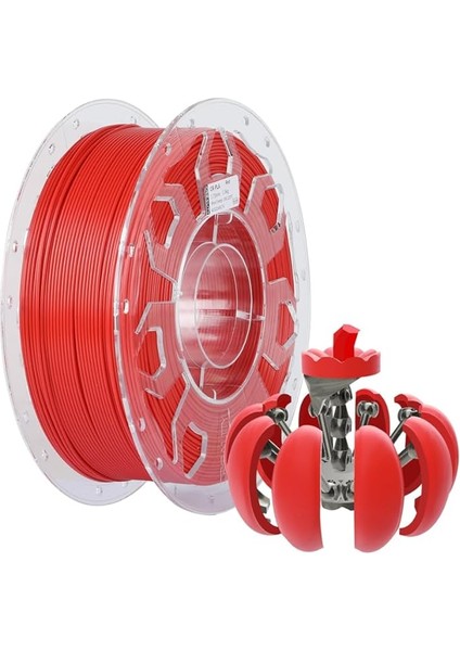 Cr Pla Filament 1,75 Mm, 1,0 kg Makara Filament, 3D Yazıcı Için, Boyut Hassasiyeti ± 0,03 mm Baskı Filamenti, Fdm 3D Yazıcı Için Uygun (Kırmızı)