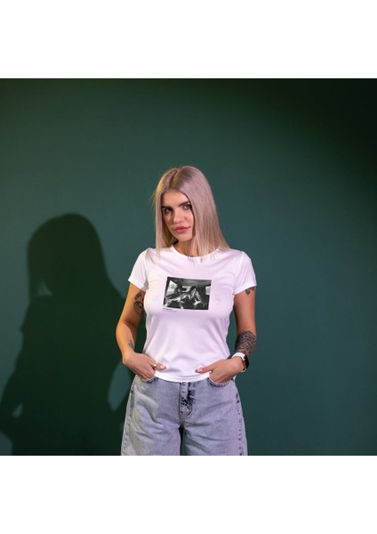 LED Zeppelin Limo Los Angeles 1971 Tişört - Beyaz fiyatları