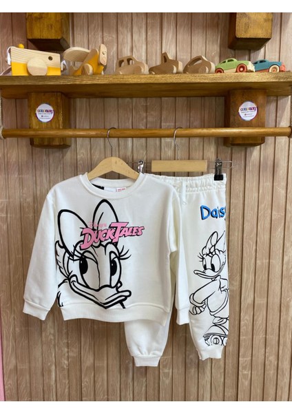 Duck Baskılı Kız Çocuk Eşofman Takım