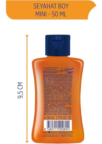 Taşpınar Mini Seyahat Yüksek Korumalı Güneş Kremi Spf 50 50 ml fiyatları