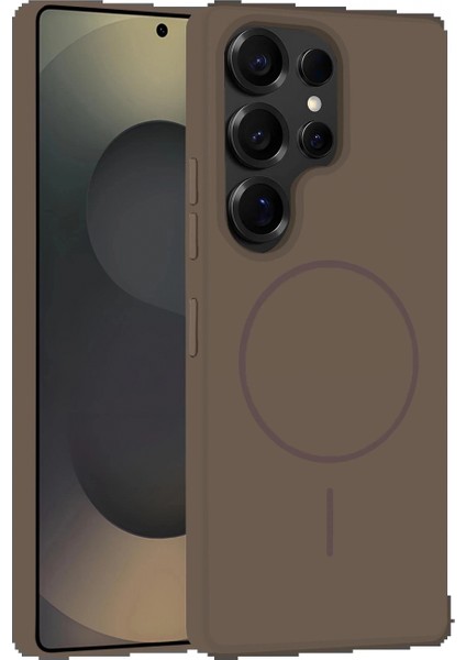 Samsung Galaxy S25 Ultra Kılıf Jully Magsafe Kapak - Kahverengi