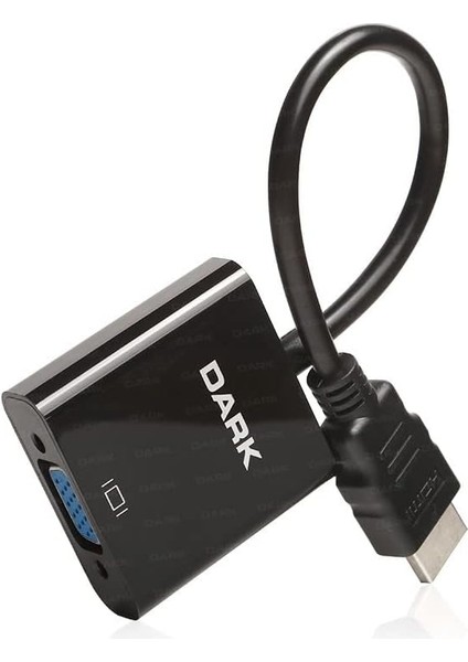 HDMI To VGA Dijital - Analog Monitör Çevirici Dönüştürücü (Dk-Hd-Ahdmıxvga4)