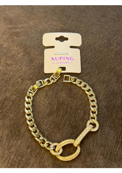 14 Ayar Altın Kaplama Rose Renginde Zincir Halka Model fırsatları