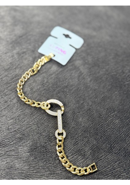 14 Ayar Altın Kaplama Rose Renginde Zincir Halka Model indirimleri