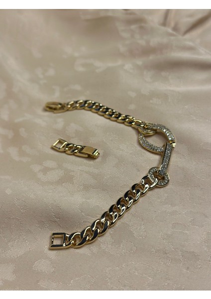 14 Ayar Altın Kaplama Rose Renginde Zincir Halka Model