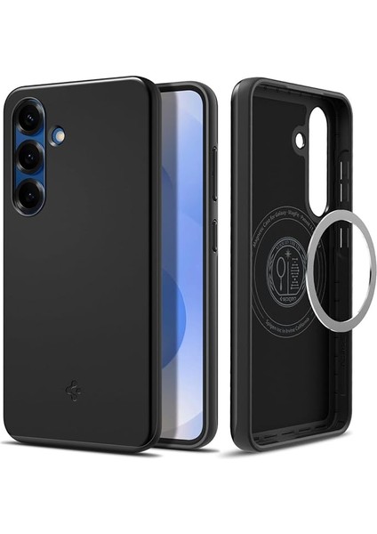 Galaxy S25 Ince Kılıf Thin Fit Hava Kanalı Teknolojisi™ Askeri Sınıf Koruma Thin Fit Magfit Özellikli Black Kapak - ACS08993