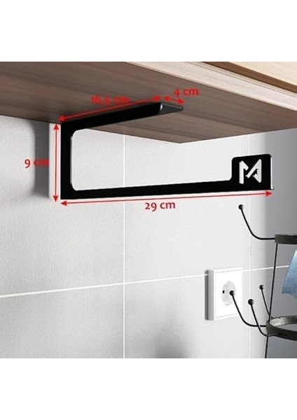 1.5mm Seyyar Gezen Rulo Tutucu Kağıt Havlu Rulo Tutucu,mutfak Rulosu Askısı, Mutfak Kağıt Rafı,kağıt Havluluk, Peçete Saklama Rafı, Dolap Altı,yanı fiyatları
