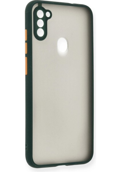 Samsung Galaxy A11 Kılıf Montreal Silikon Kapak - Yeşil fırsatları