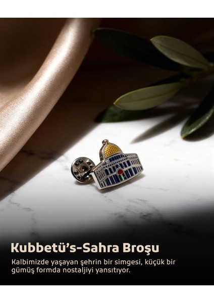 Kaya Kubbesinin Simgesi Orjinal Renkli Filistin Bayrak Ile Tasarımlı Metal Yaka Rozeti 1 Adet A300003 fiyatları