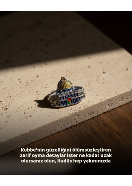 Kaya Kubbesinin Simgesi Orjinal Renkli Filistin Bayrak Ile Tasarımlı Metal Yaka Rozeti 1 Adet A300003 modelleri