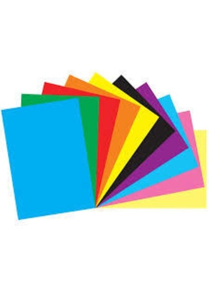 Renkli Fon Kartonu 10 Adet A4