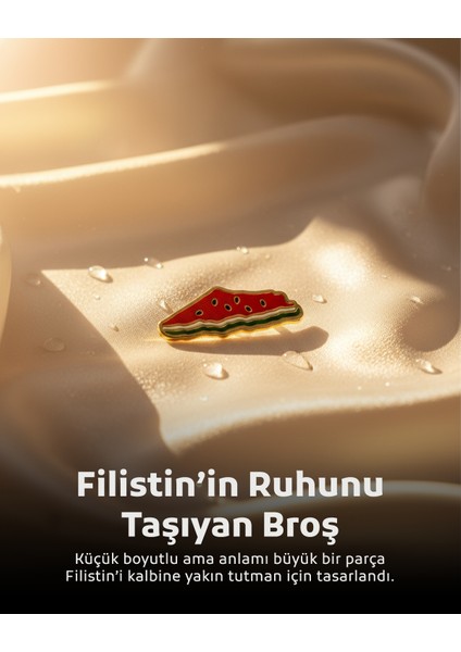 10'lu Filistin Haritası Sembolü Karpuz Tasarımlı Filistin Haritası Rozet A300005-10 modelleri