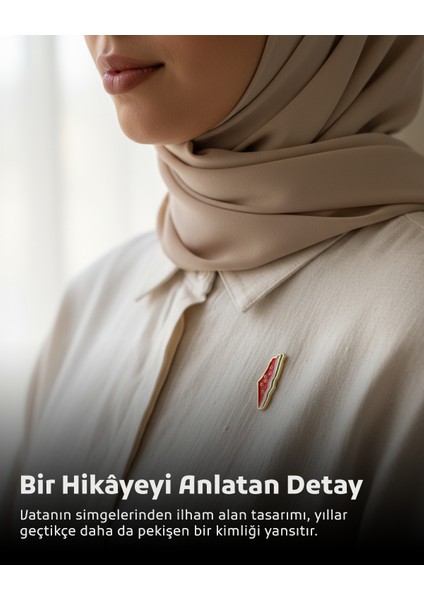 10'lu Filistin Haritası Sembolü Karpuz Tasarımlı Filistin Haritası Rozet A300005-10 fırsatları