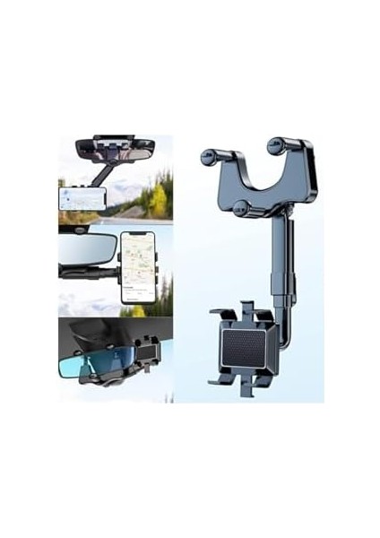 Içi Uzayan Ayarlanabilir Dikiz Aynası Telefon Tutucu Car Holder Akrobat Siyah Belirtilmemiş Dik fiyatları