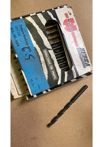 Würth Zebra Matkap Ucu 6.5 mm Hss Demir Çelik Metal Aliminyum 1 Adet
