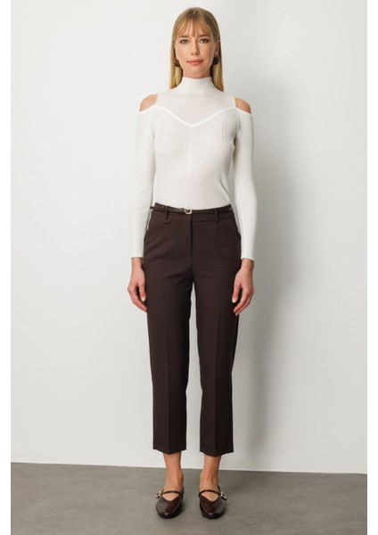 Duble Paça Kemerli Pantolon 01003