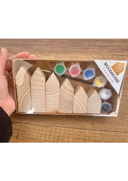 Woodhouse Premium Ahşap Boyama Seti Çok Renkli