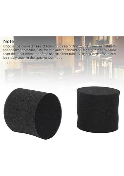 2pcs Hoparlör Bağlantı Noktası Tüp Sünger Yedek Hoparlör Bağlantı Noktası Tüp Aksesuarı Bas Refleksini Geliştirir ve Hoparlör Dolabı Bağlantı Noktası Tüpü Için Ses Kalitesi fırsatları