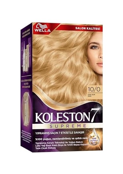 Wella Koleston Supreme Kit 10/0 Çok Açık Sarı