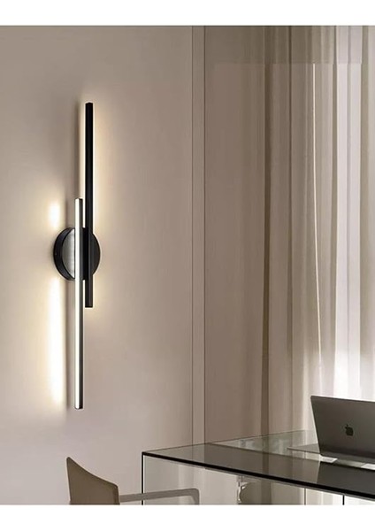 Avize Asya Modern Tasarım Siyah Renk Gün Işığı Ledli Banyo - Mutfak - Salon LED Duvar 2 Li Aplik fiyatları