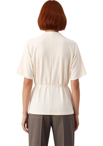 Kadın Regular Fit Dik Yaka Uzun Örme Bluz Kaliteli Şık Rahat Modern Zarif Günlük modelleri