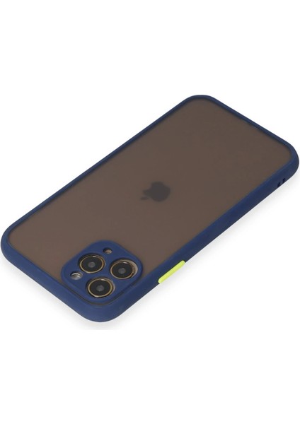 Apple iPhone 11 Pro Kılıf Montreal Silikon Kapak - Lacivert