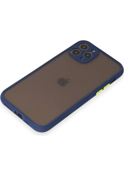 Apple iPhone 11 Pro Kılıf Montreal Silikon Kapak - Lacivert