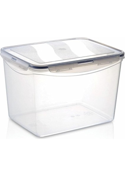 Home Kilitli Geniş Saklama Kabı 10 Litre Contalı Hava Sızdırmaz Saklama Kabı Şeffaf 20 cm Şeffaf fırsatları