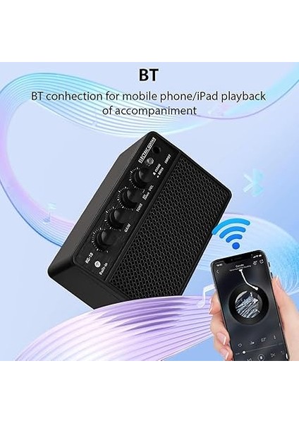 Günlük Hareket Için Taşınabilir 10W E Gitar Amplifikatörü Mini Şarj Edilebilir Plastik Paket, Masaüstü Kullanımı Için Ayarlanabilir Ton modelleri