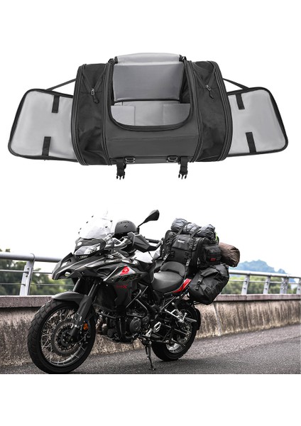 33-45L, 40-60L, 60-80L Genişletilebilir Su Geçirmez Motosiklet Kuyruk Çantası