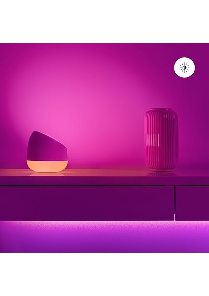 Squire Tunable White & Color, Masa Lambası, Kısılabilir, Sıcak Ila Soğuk Beyaz, 16 Milyon Renk, 9 W, Wi-Fi Üzerinden Uygulama / Ses ile Akıllı Kontrol fırsatları