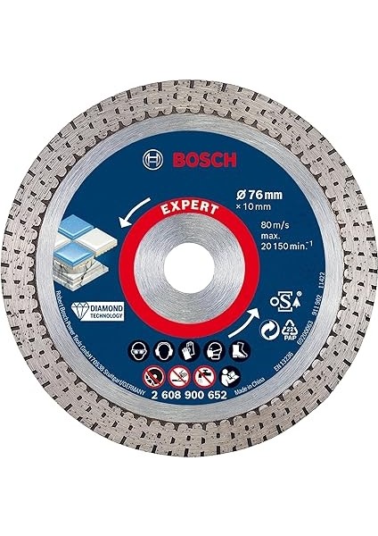 1 x Expert Hardceramic 76 mm Elmas Kesme Diski (Sert Fayanslar, Sert Taş, Çap 76 Mm, Profesyonel Aksesuar, Mini Açılı Taşlama Makinesi) fiyatları