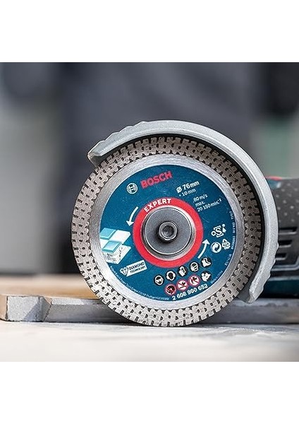 1 x Expert Hardceramic 76 mm Elmas Kesme Diski (Sert Fayanslar, Sert Taş, Çap 76 Mm, Profesyonel Aksesuar, Mini Açılı Taşlama Makinesi) indirimleri