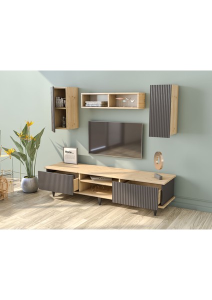 Nova Tv Ünitesi Antrasit 170 cm modelleri