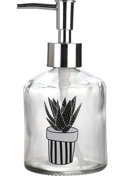 Sıvı Sabunluk,kaktüs 1 Desen 300ML 7,6X15,5CM