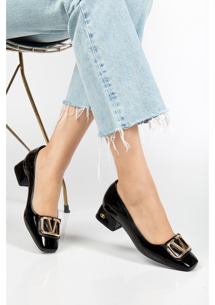 Suins Premium Pauly Model Kadın Orta Topuklu Siyah Kahve Bordo Ayakkabı modelleri