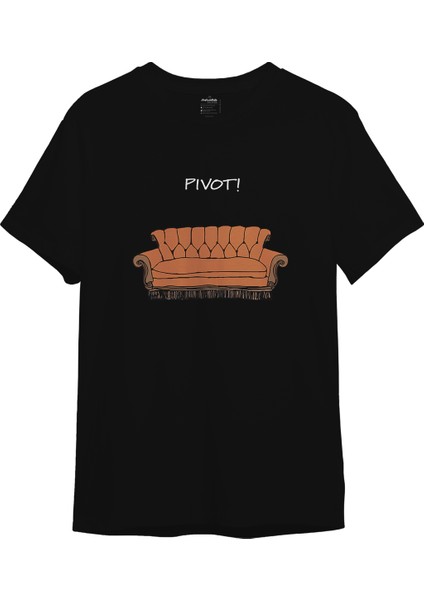 Pivot! / Friends Tişört - Siyah
