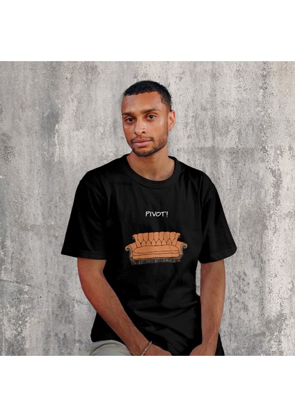 Pivot! / Friends Tişört - Siyah modelleri